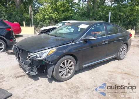 2016 Hyundai Sonata Sport из США, поврежденный, VIN 5NPE34AF0GH377657